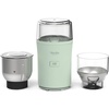 image:imageMarthaStewart ElectricCoffee amp Spice GrinderDual 25oz RemovableBowls StorageLidsStainless Steel BladesOne Touch Pulse Control2in1CompactBeans amp Spices Herbsamp Nuts Linen CreamHoneydew Green